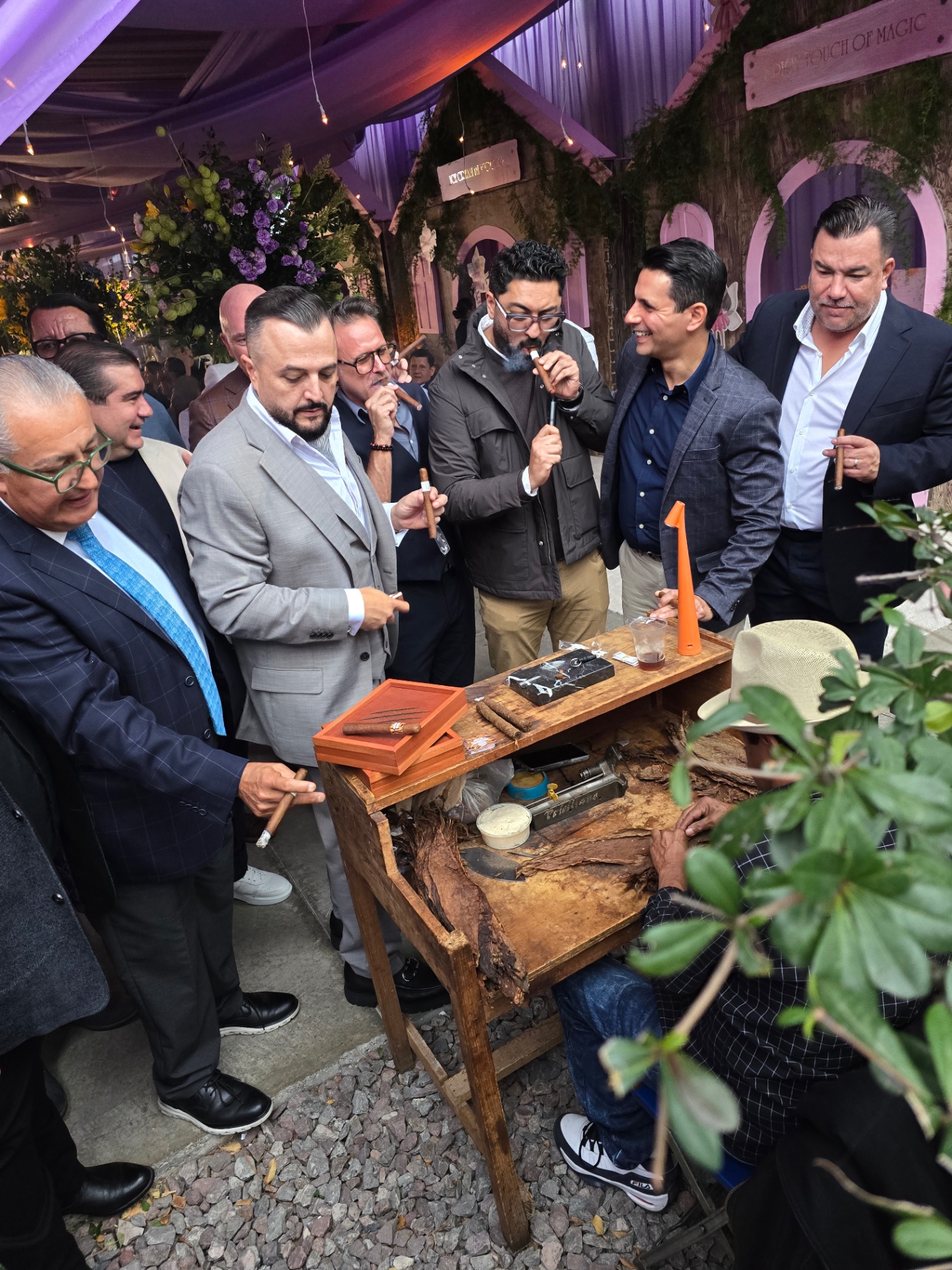Estación de forjado en evento privado